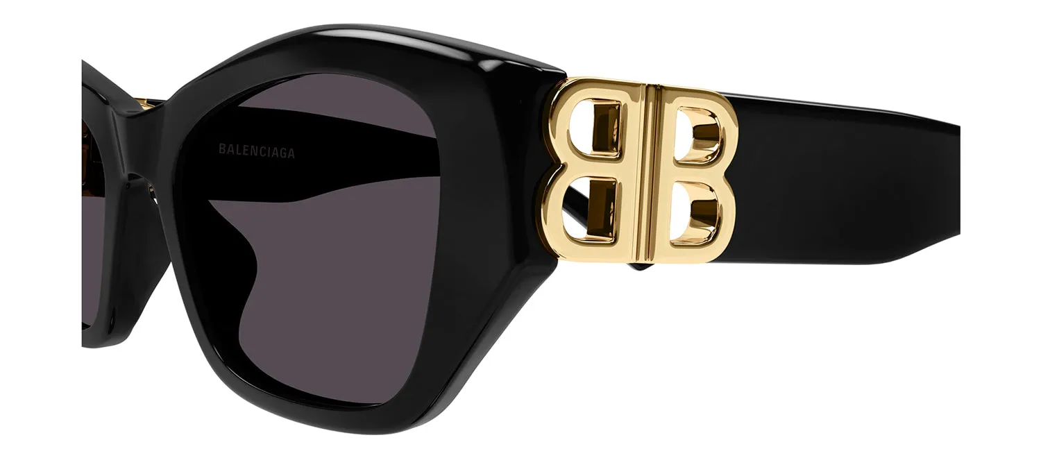 Balenciaga BB 0311SK 001 Cat-Eye Plastic Black Sunglasses with Grey Lens sold by Gaffos product image thumbnail 3