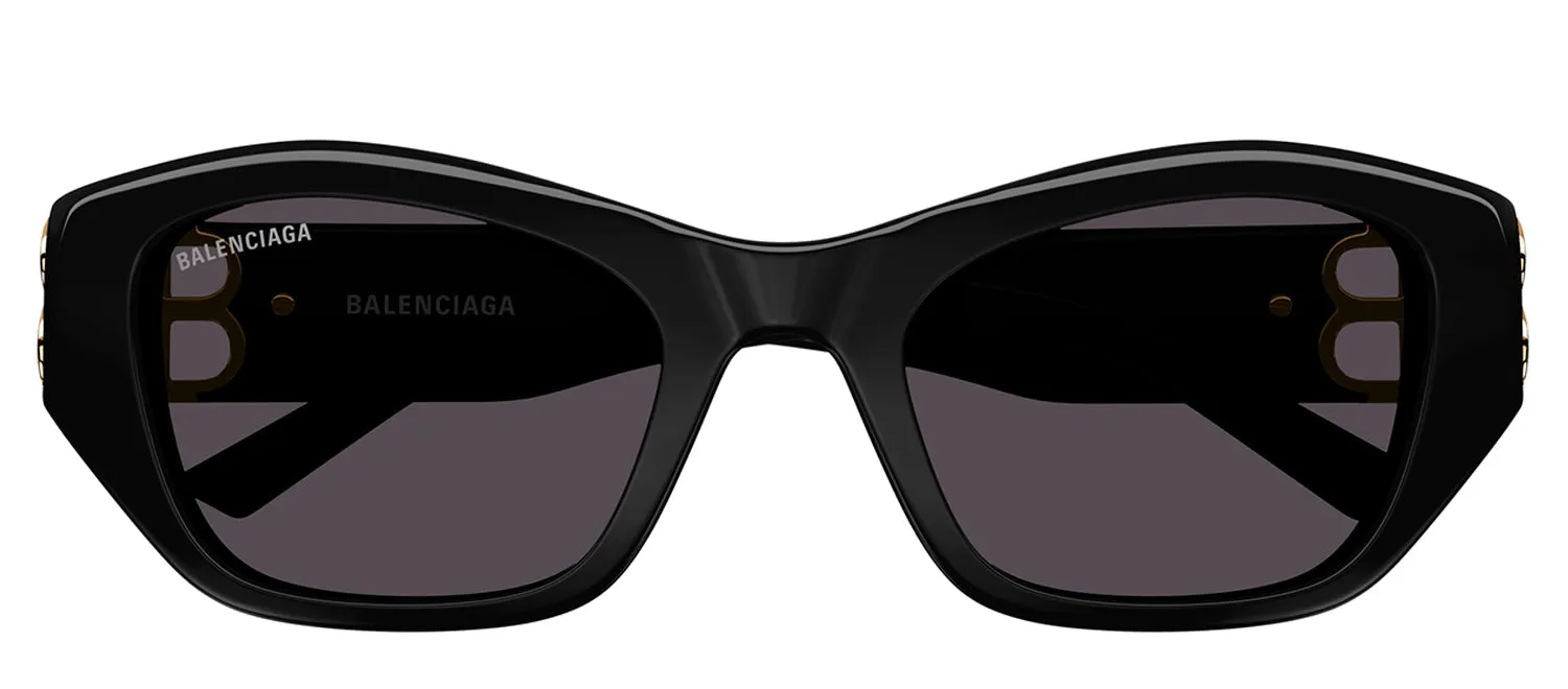 Balenciaga BB 0311SK 001 Cat-Eye Plastic Black Sunglasses with Grey Lens sold by Gaffos