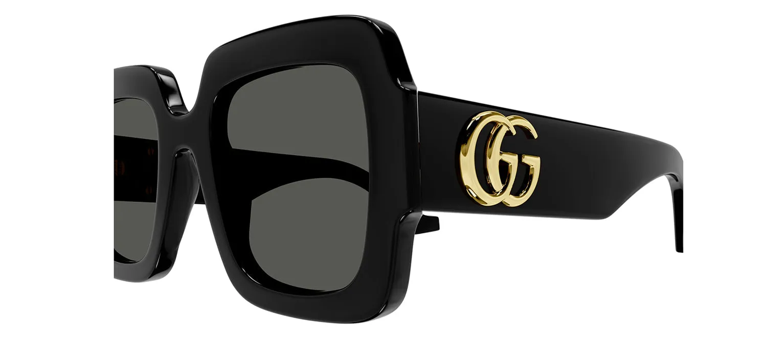 Gucci GG 1547S 001 Square Plastic Black Sunglasses with Grey Lens sold by Gaffos product image thumbnail 3