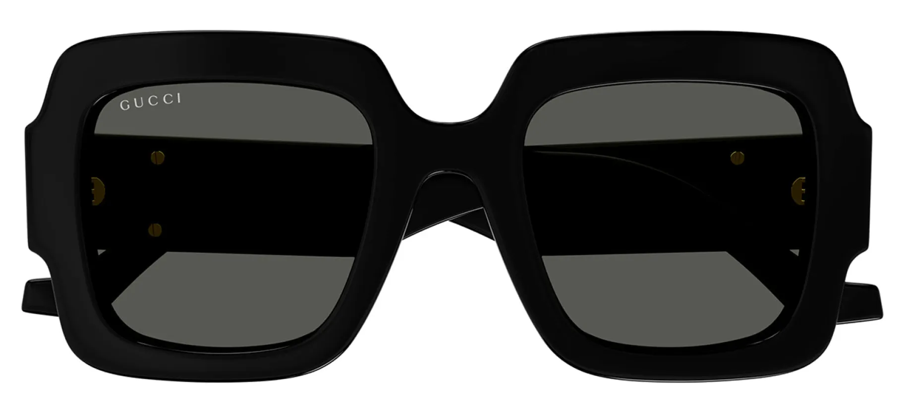 Gucci GG 1547S 001 Square Plastic Black Sunglasses with Grey Lens sold by Gaffos