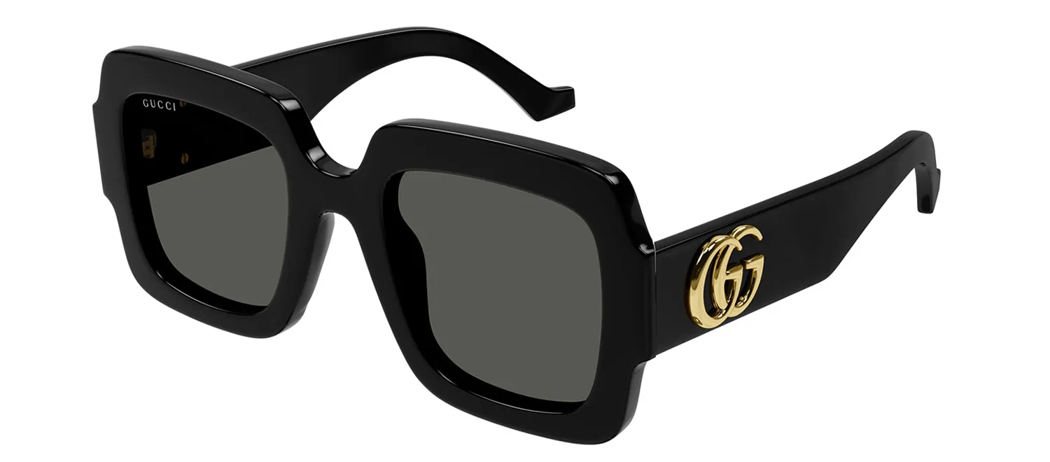 Gucci GG 1547S 001 Square Plastic Black Sunglasses with Grey Lens sold by Gaffos product image thumbnail 2