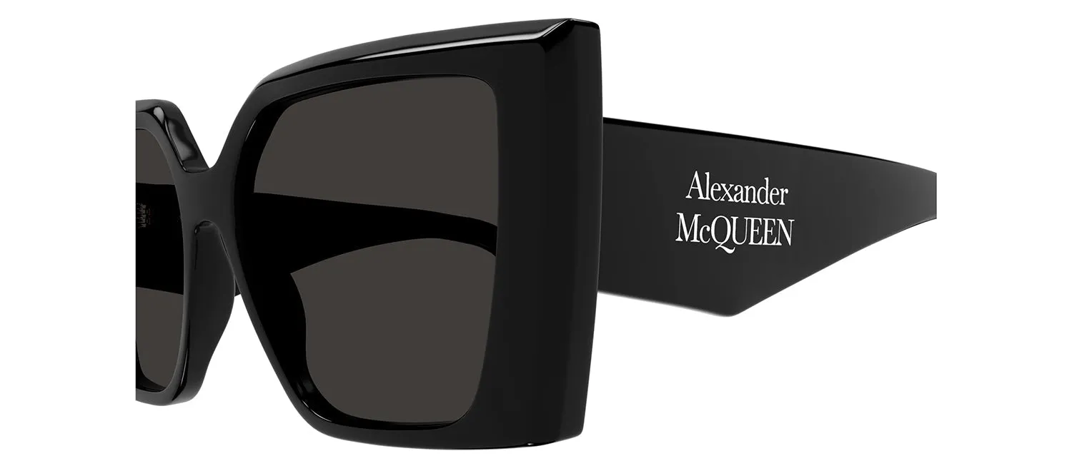 Alexander McQueen AM 0467S 001 Square Plastic Black Sunglasses with Grey Lens sold by Gaffos product image thumbnail 3