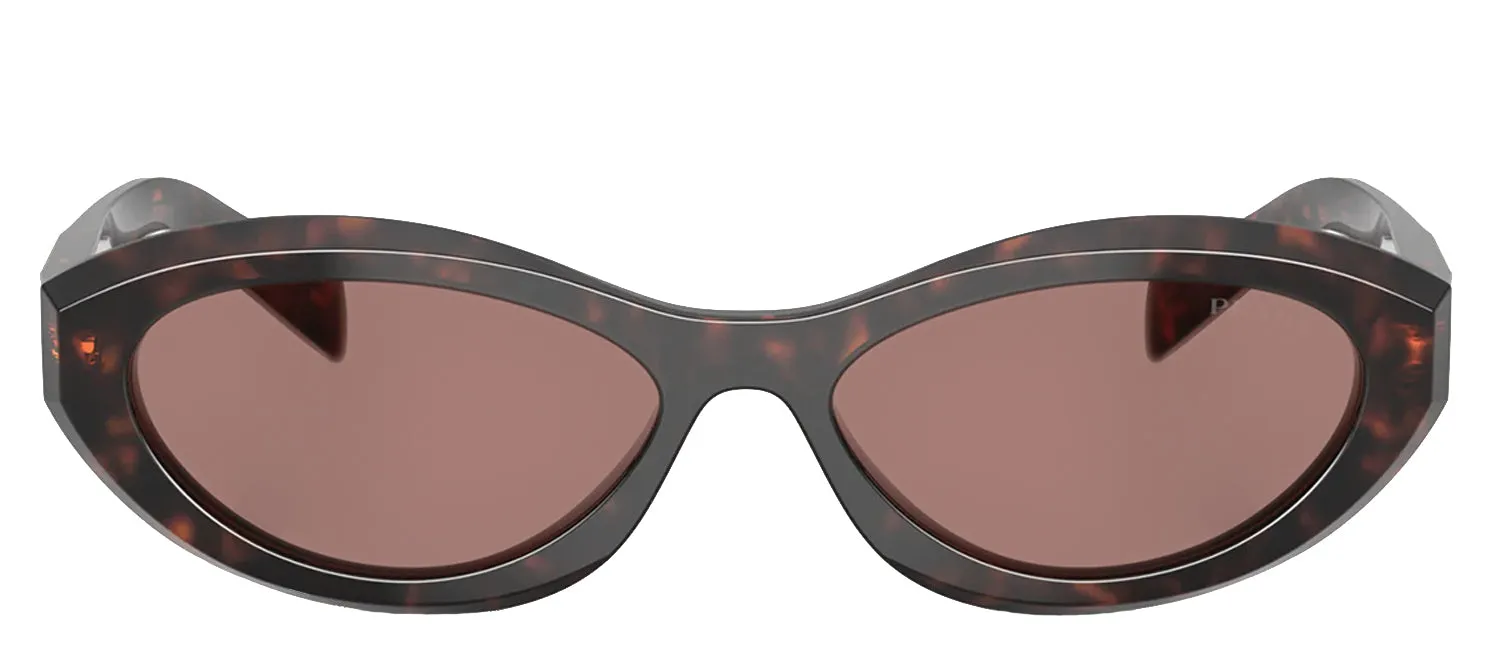 Prada PR 26ZS 17N60B Oval Plastic Tortoise Sunglasses with Brown Lens sold by Gaffos