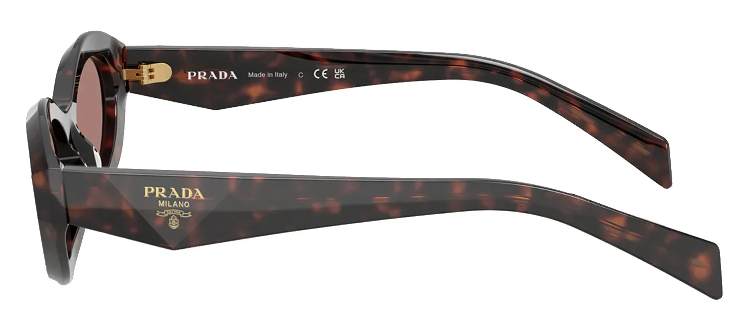 Prada PR 26ZS 17N60B Oval Plastic Tortoise Sunglasses with Brown Lens sold by Gaffos product image thumbnail 3