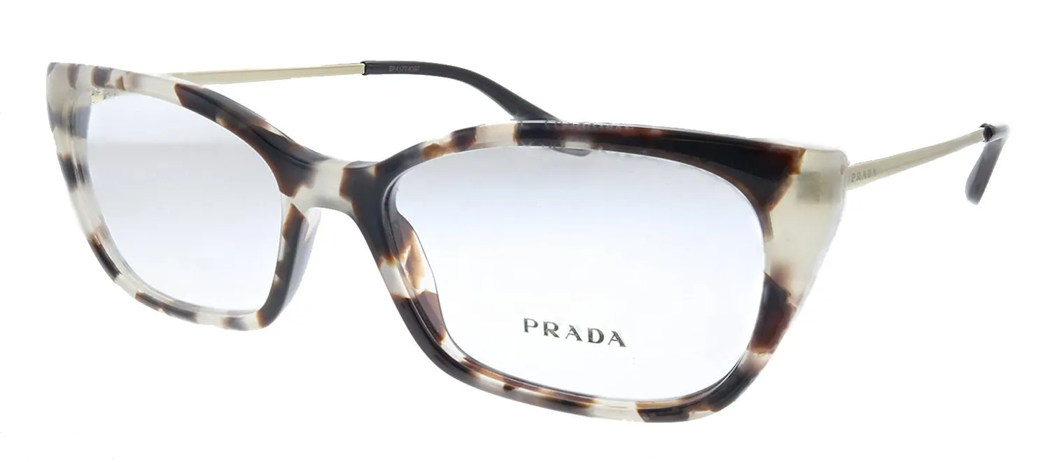 Prada PR 14XV UAO1O1 Cat-Eye Plastic Spotted Brown Eyeglasses with Demo Lens sold by Gaffos product image thumbnail 2