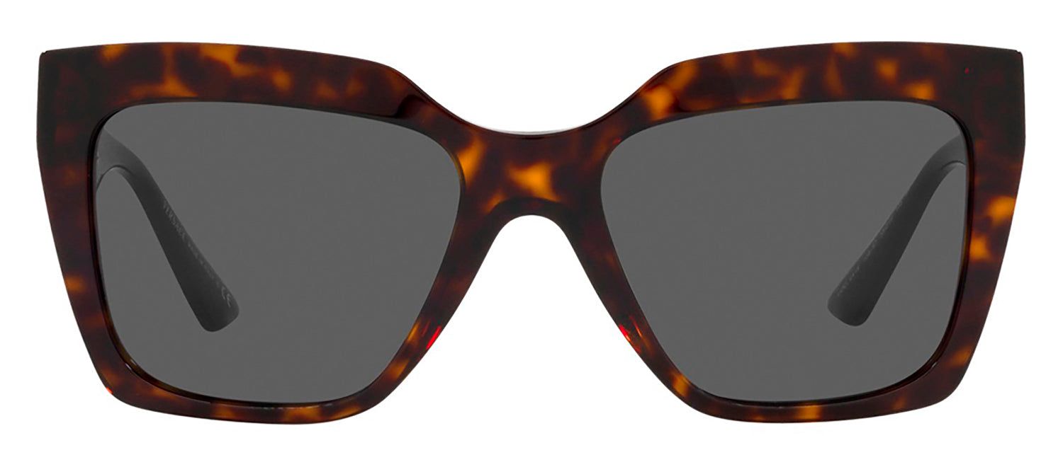 Versace VE 4418F 108/87 Square Plastic Havana Sunglasses with Dark Grey Lens sold by Gaffos product image thumbnail 2