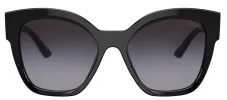 Prada PR 17ZS 1AB09S Cat Eye Plastic Black Sunglasses with Grey Gradient Lens sold by Gaffos