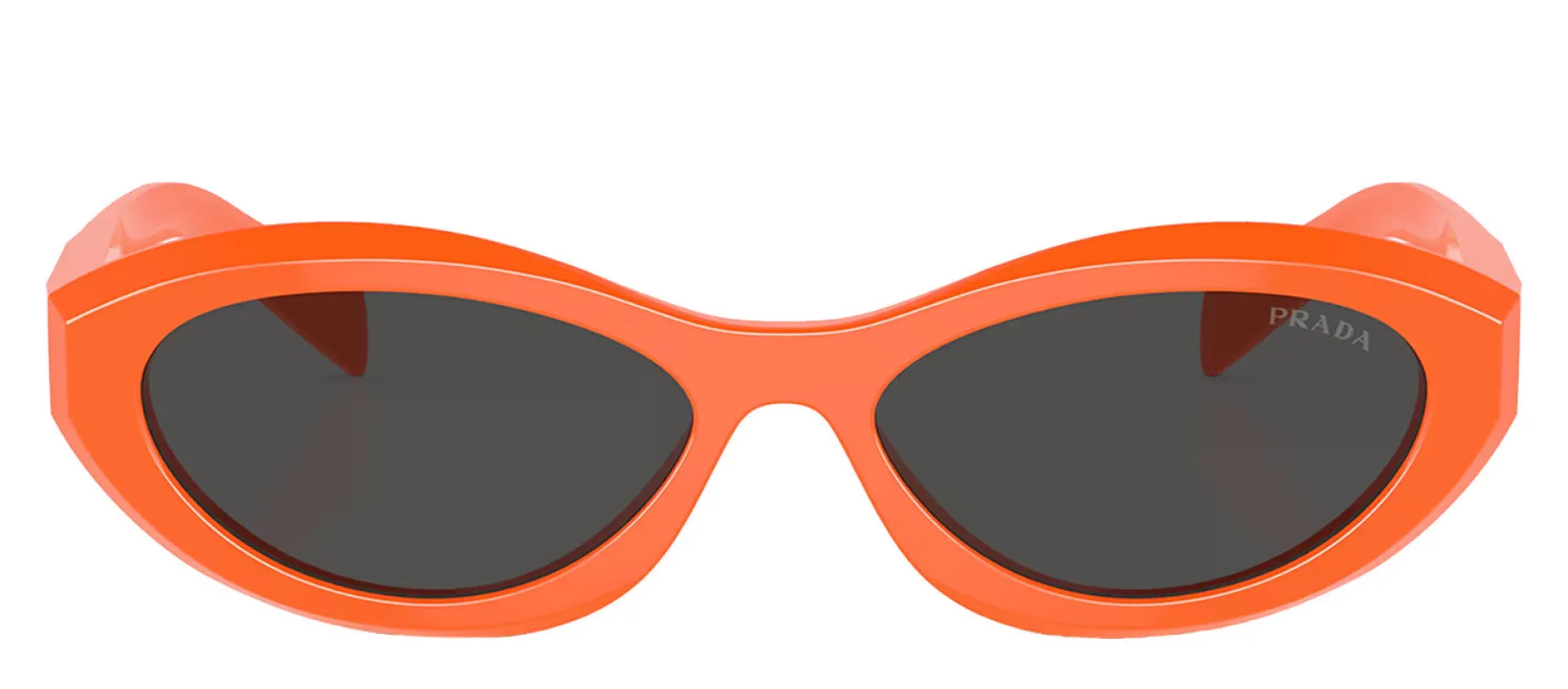 Prada PR 26ZS 12L08Z Irregular Acetate Orange Sunglasses with Dark Grey Lens sold by Gaffos