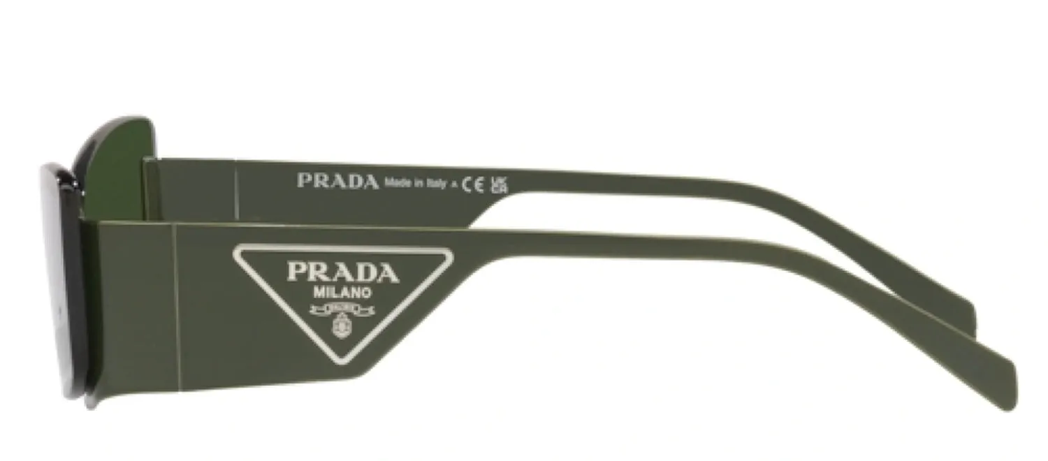 Prada PR 59ZS 13H02V Butterfly Metal Militar Sunglasses with Dark Green Lens sold by Gaffos product image thumbnail 3