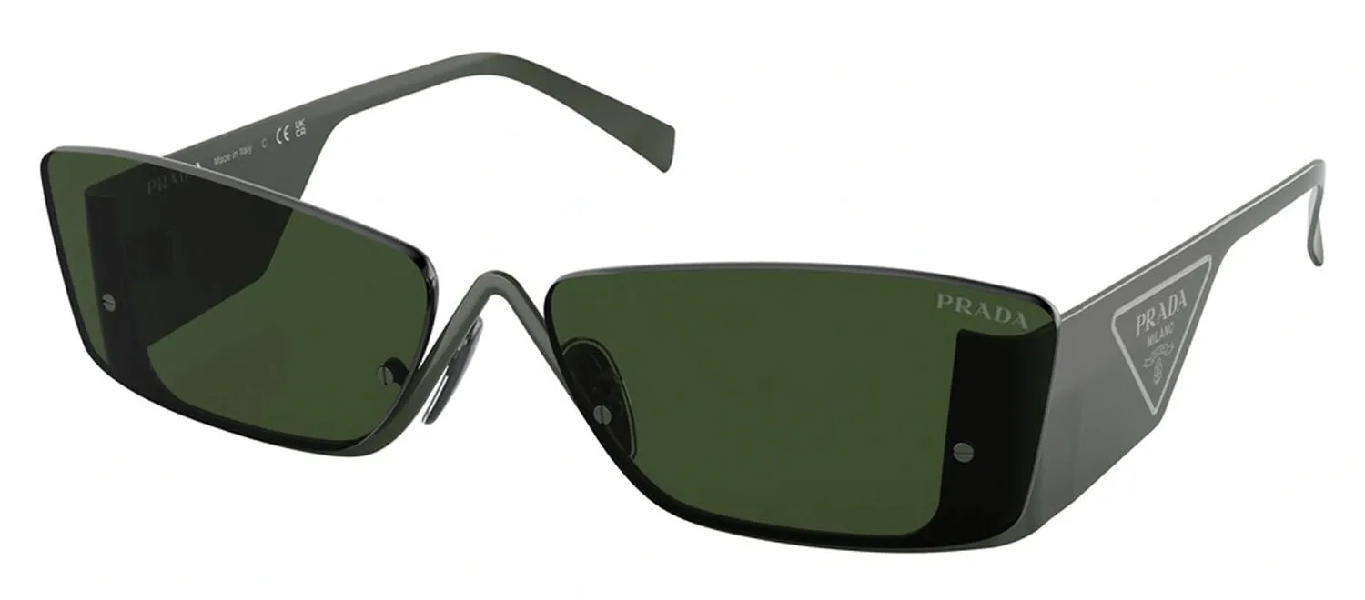 Prada PR 59ZS 13H02V Butterfly Metal Militar Sunglasses with Dark Green Lens sold by Gaffos product image thumbnail 2