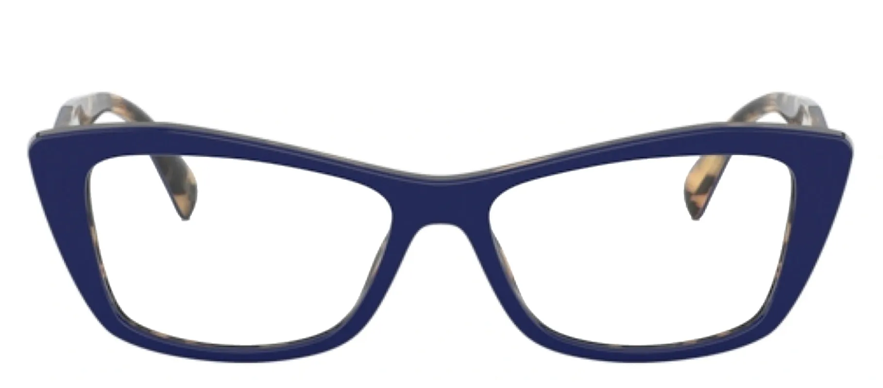 Prada PR 15XV 05C1O1 Cat Eye Plastic Blue Eyeglasses with Transparent Demo Lens sold by Gaffos