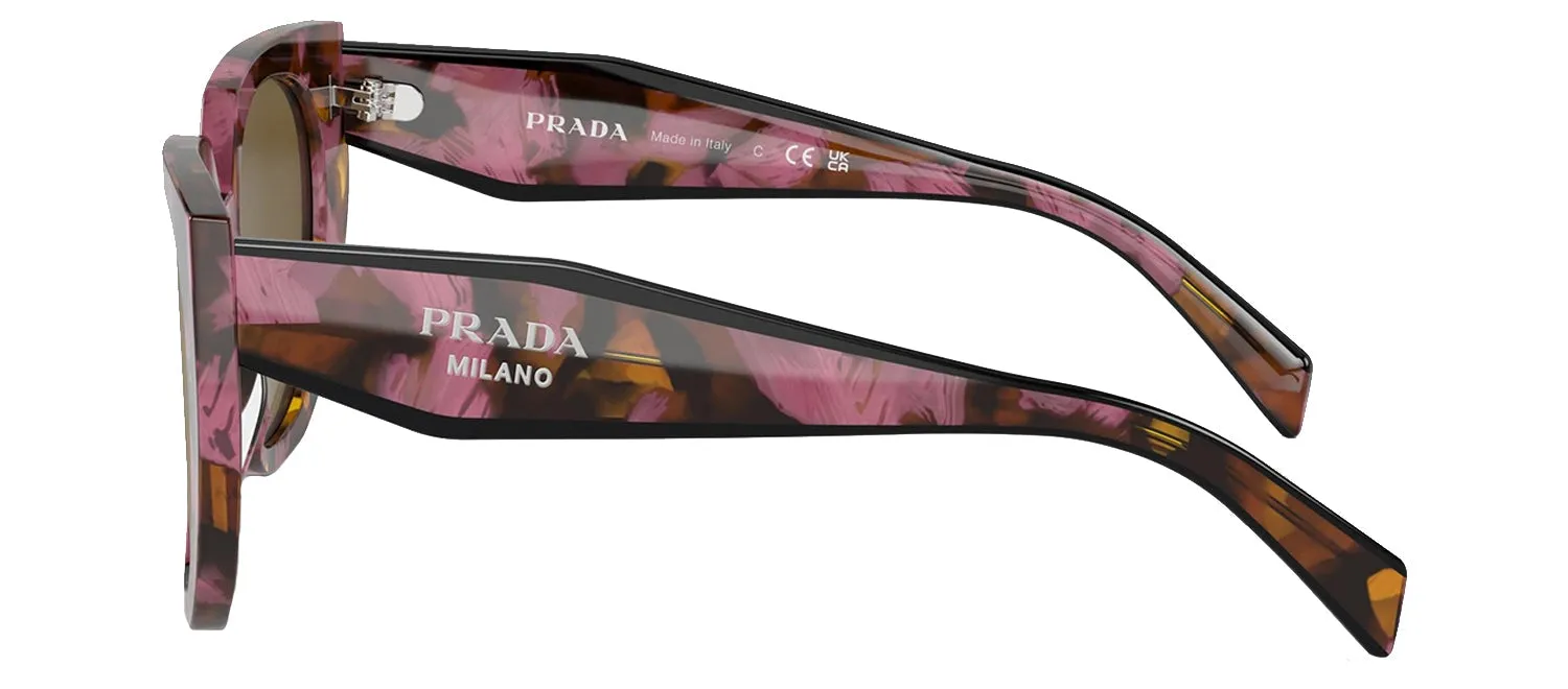 Prada PR 14WS 18N01T Cat Eye Acetate Brown Sunglasses with Brown Lens sold by Gaffos product image thumbnail 3