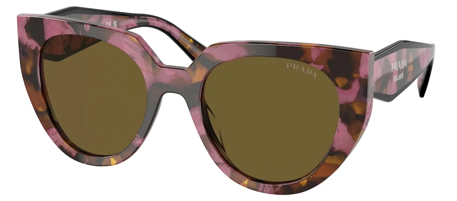 Prada PR 14WS 18N01T Cat Eye Acetate Brown Sunglasses with Brown Lens sold by Gaffos product image thumbnail 2