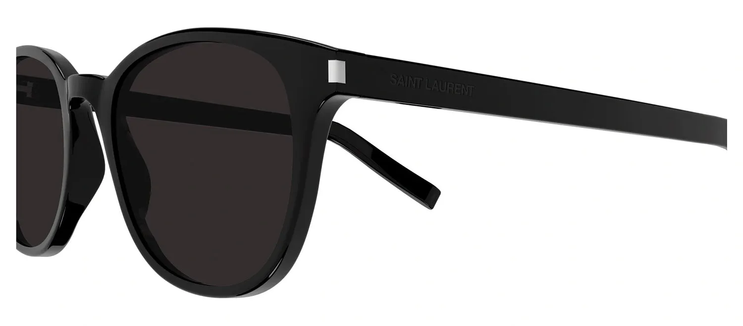 Saint Laurent SL 527ZOE 001 Round Acetate Black Sunglasses with Black shiny Gradient Lens sold by Gaffos product image thumbnail 3