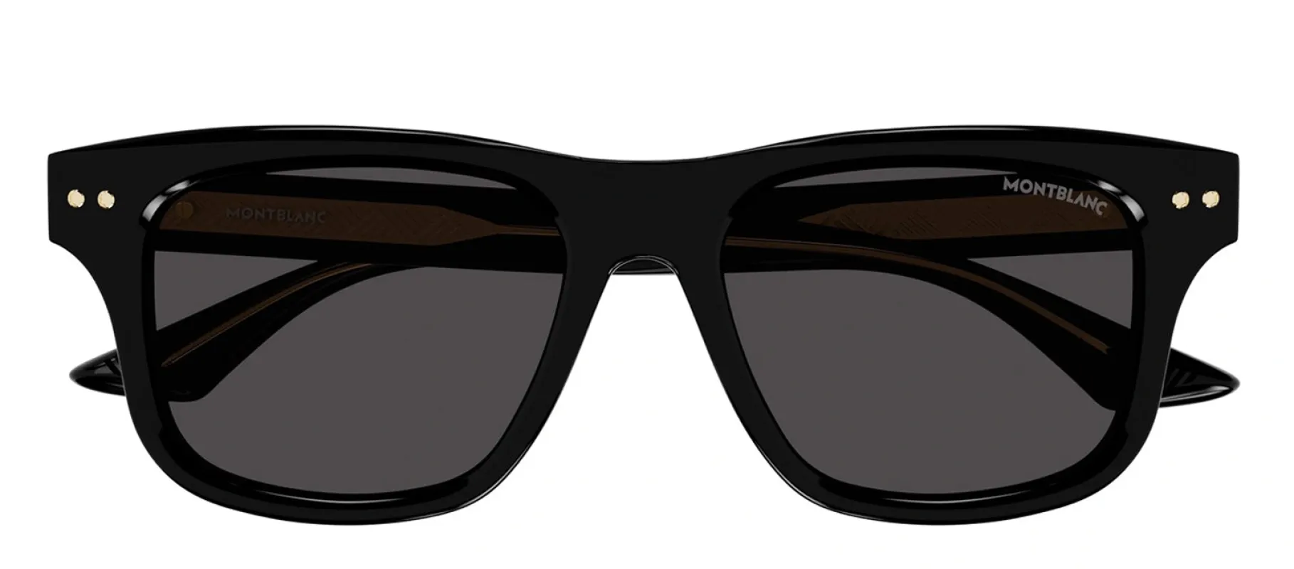 MontBlanc MB 0319S 001 Rectangle Plastic Black Sunglasses with Grey Lens sold by Gaffos