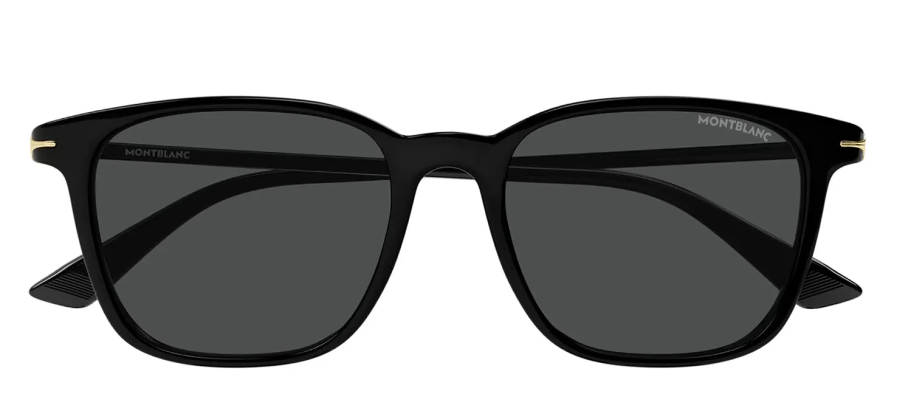 MontBlanc MB 0338S 001 Square Plastic Black Sunglasses with Grey Lens sold by Gaffos
