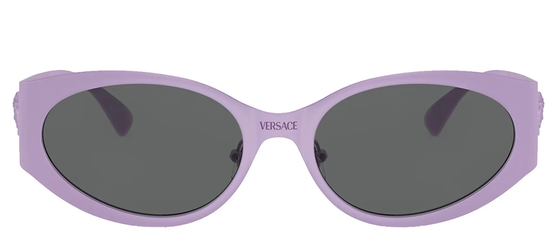 Versace VE 2263 150287 Oval Plastic Violet Sunglasses with Dark Grey Lens sold by Gaffos