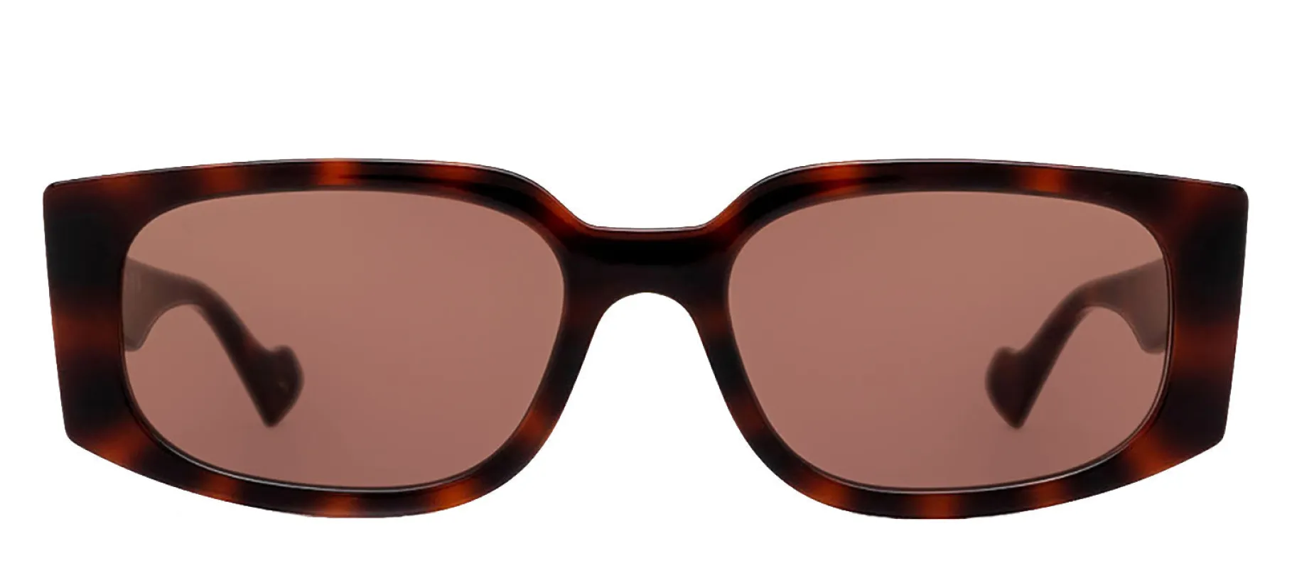 Gucci GG 1534S 002 Rectangle Plastic Havana Sunglasses with Brown Lens sold by Gaffos