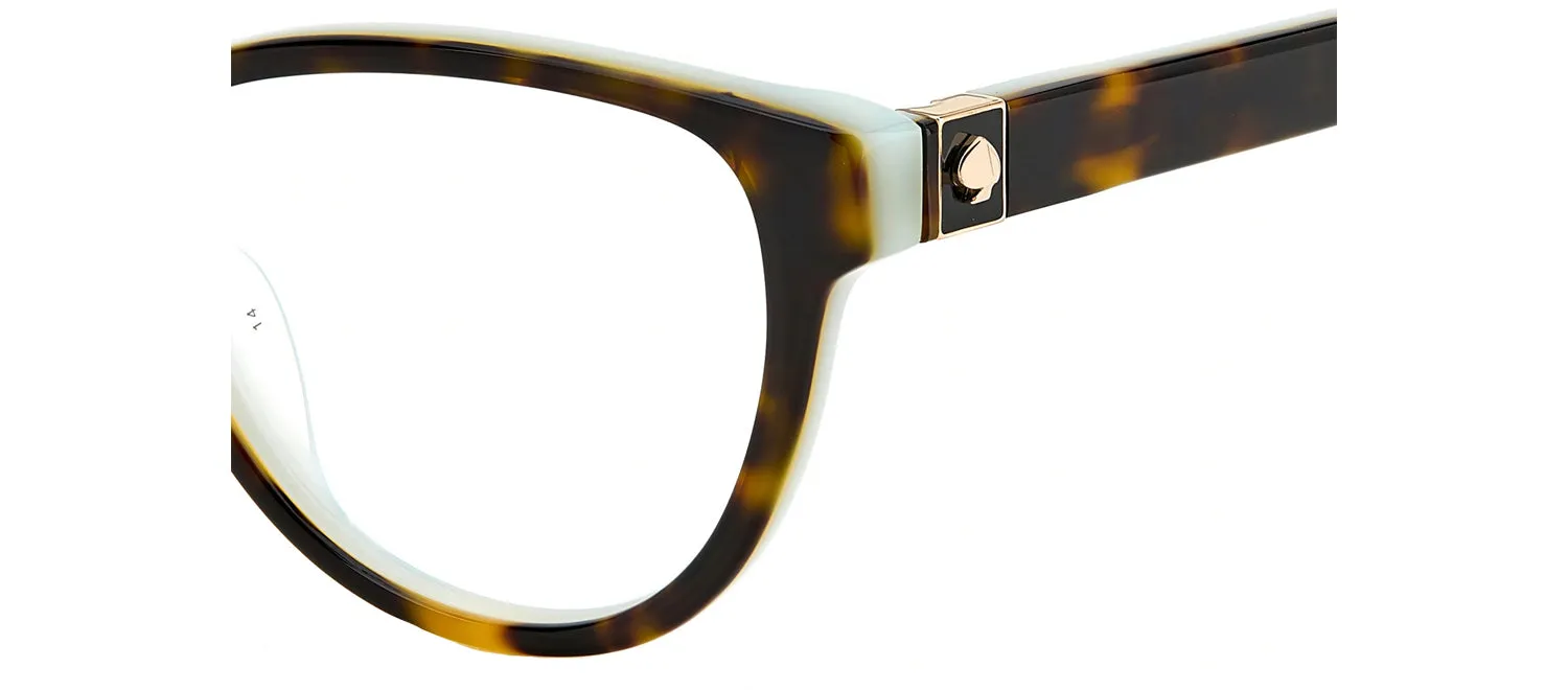 Kate Spade KS Tailynn 086 Cat-Eye Plastic Havana Eyeglasses with Logo Stamped Demo Lenses sold by Gaffos product image thumbnail 3