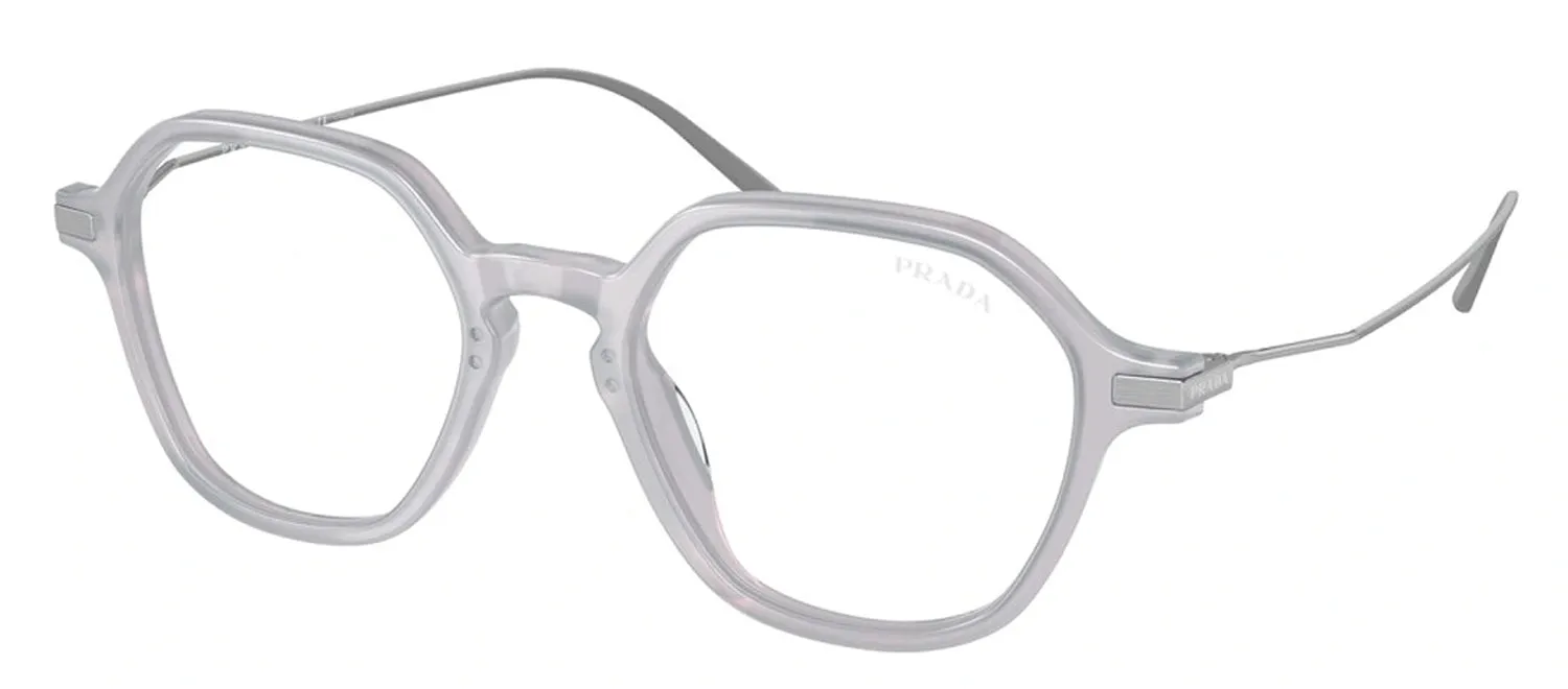Prada PR 11YS 17B08N Square Plastic White Eyeglasses with Logo Stamped Demo Lenses sold by Gaffos product image thumbnail 2