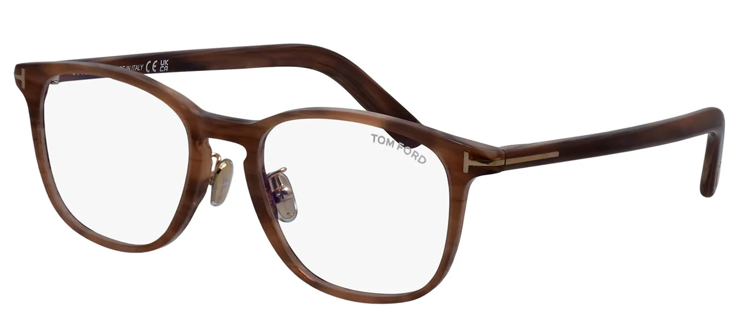 Tom Ford FT 5918-D-B 045 Round Plastic Black Eyeglasses with Logo Stamped Demo Lenses sold by Gaffos product image thumbnail 2