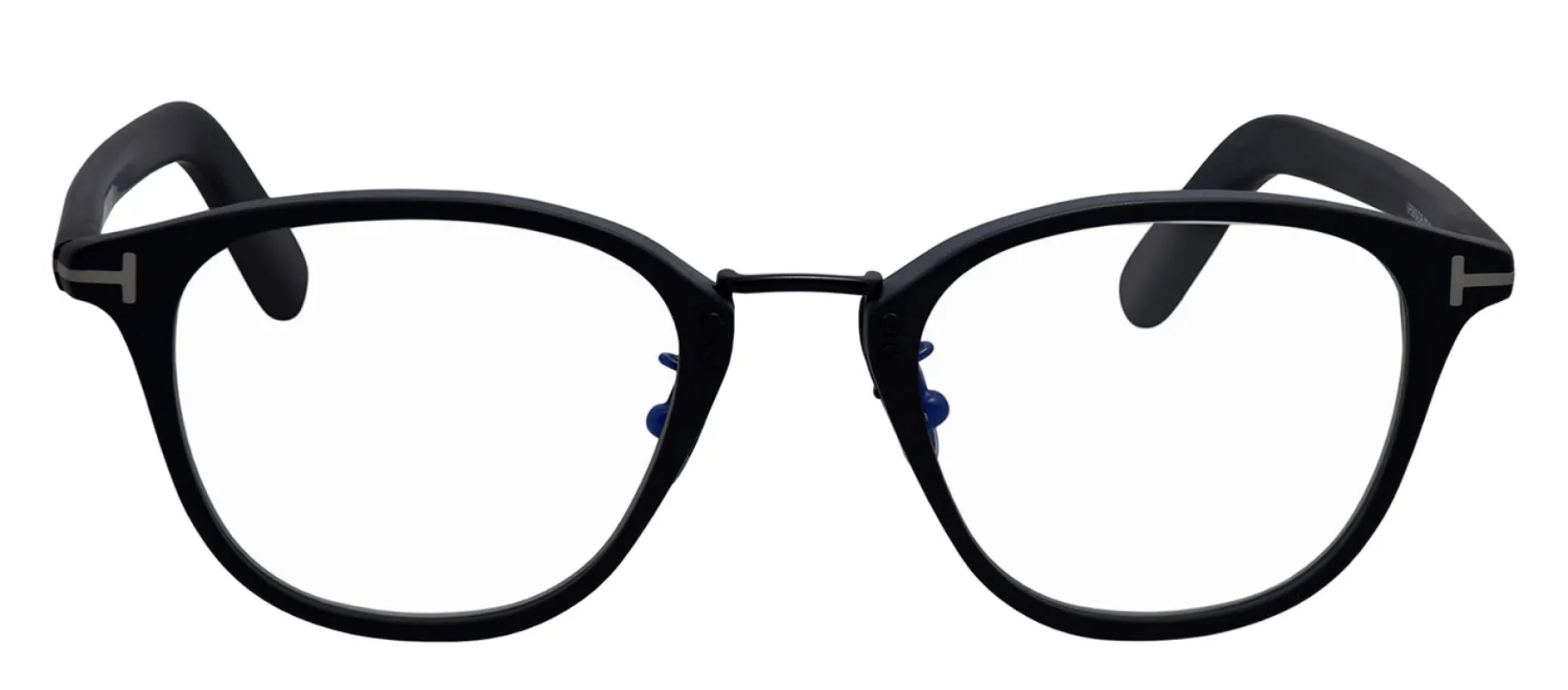 Tom Ford FT 5919-D-B 002 Round Plastic Black Eyeglasses with Logo Stamped Demo Lenses sold by Gaffos