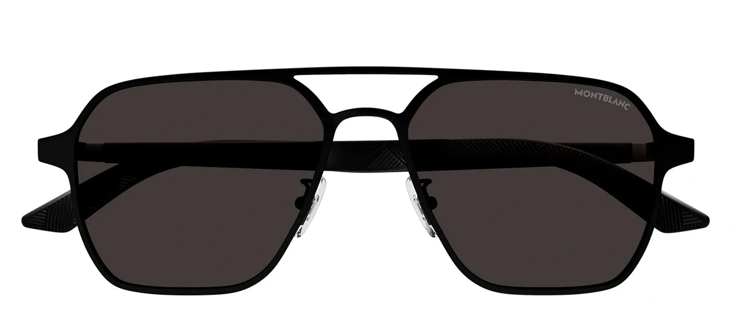 MontBlanc EXTREME MB 0360S 001 Pilot Metal Black Sunglasses with Grey Lens sold by Gaffos