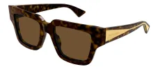 Bottega Veneta BV 1276S 002 Rectangle Plastic Havana Sunglasses with Brown Lens sold by Gaffos