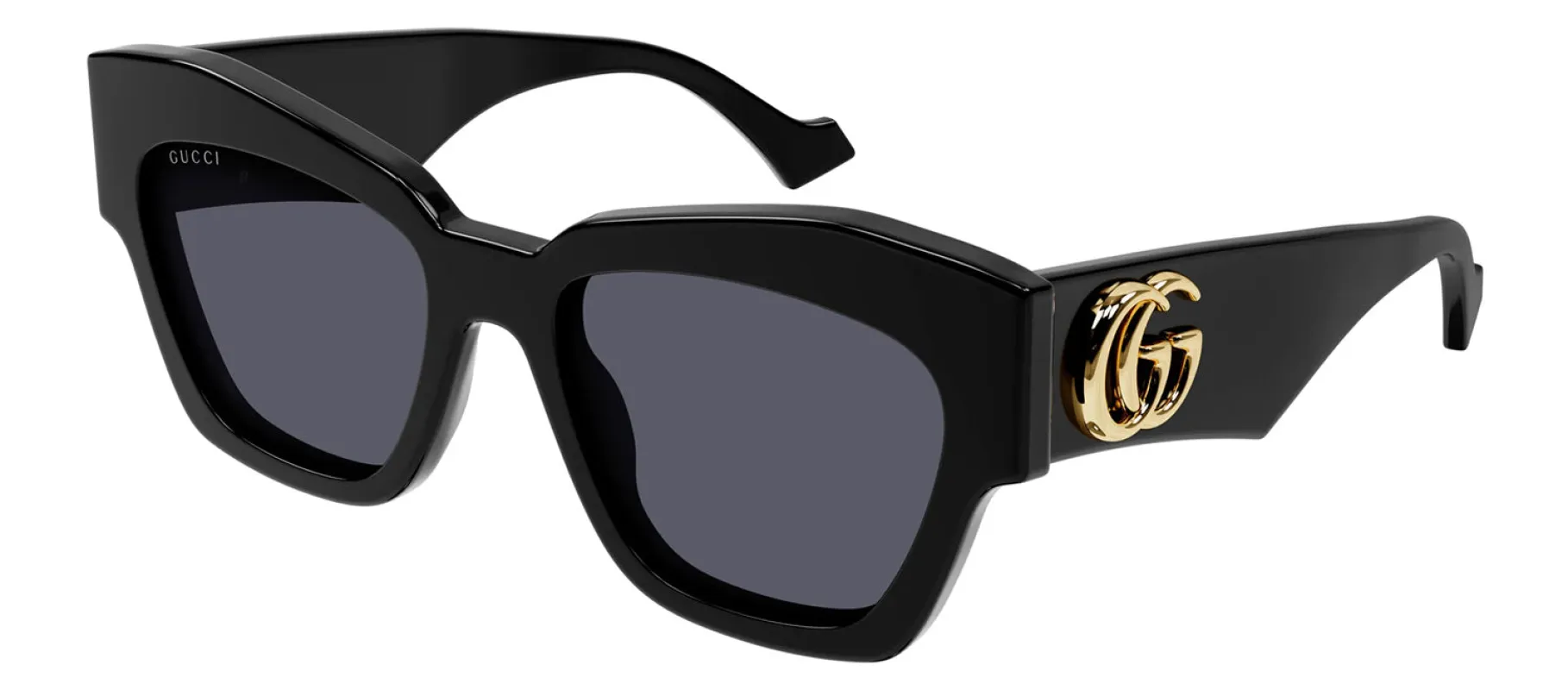 Gucci GG 1422S 001 Cat-Eye Plastic Black Sunglasses with Grey Lens sold by Gaffos