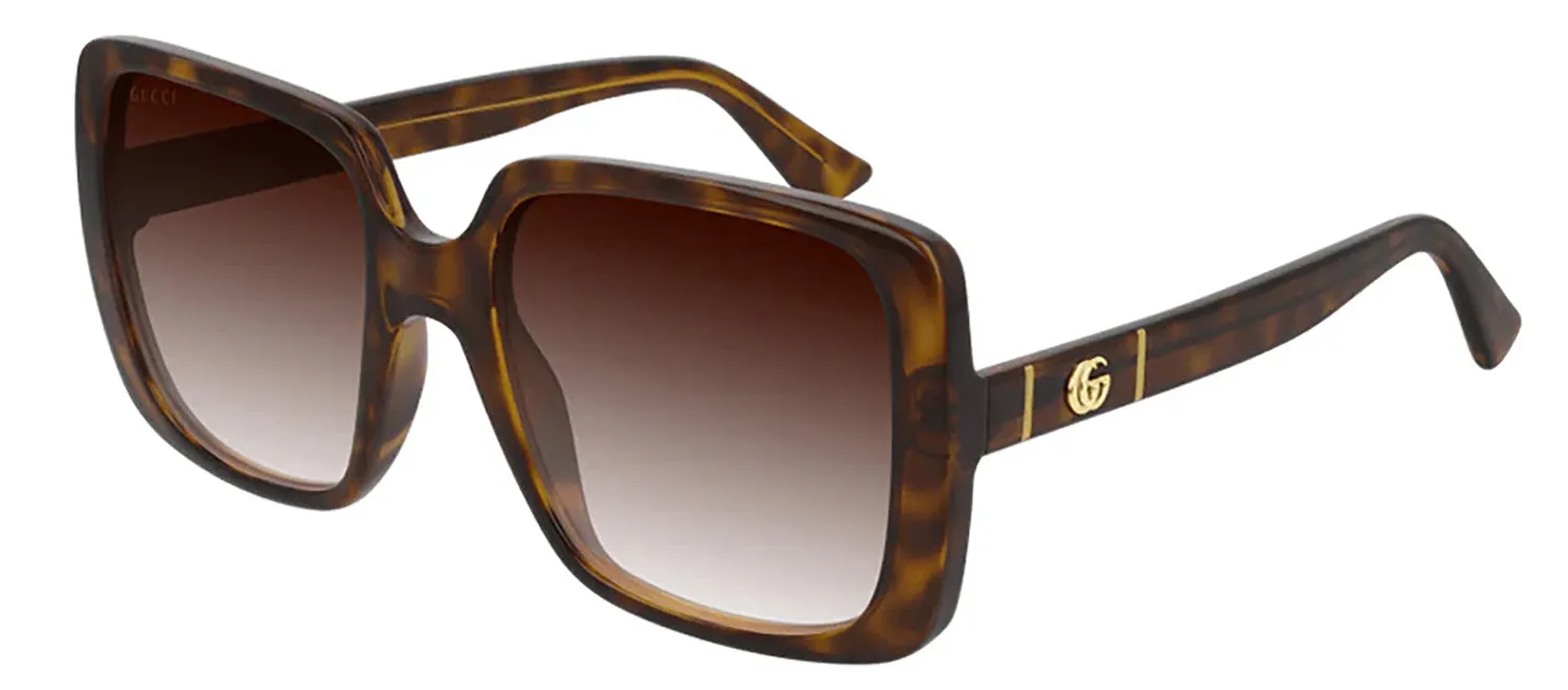 Gucci GG 0632S 002 Square Plastic Havana Sunglasses with Brown Gradient Lens sold by Gaffos product image thumbnail 2