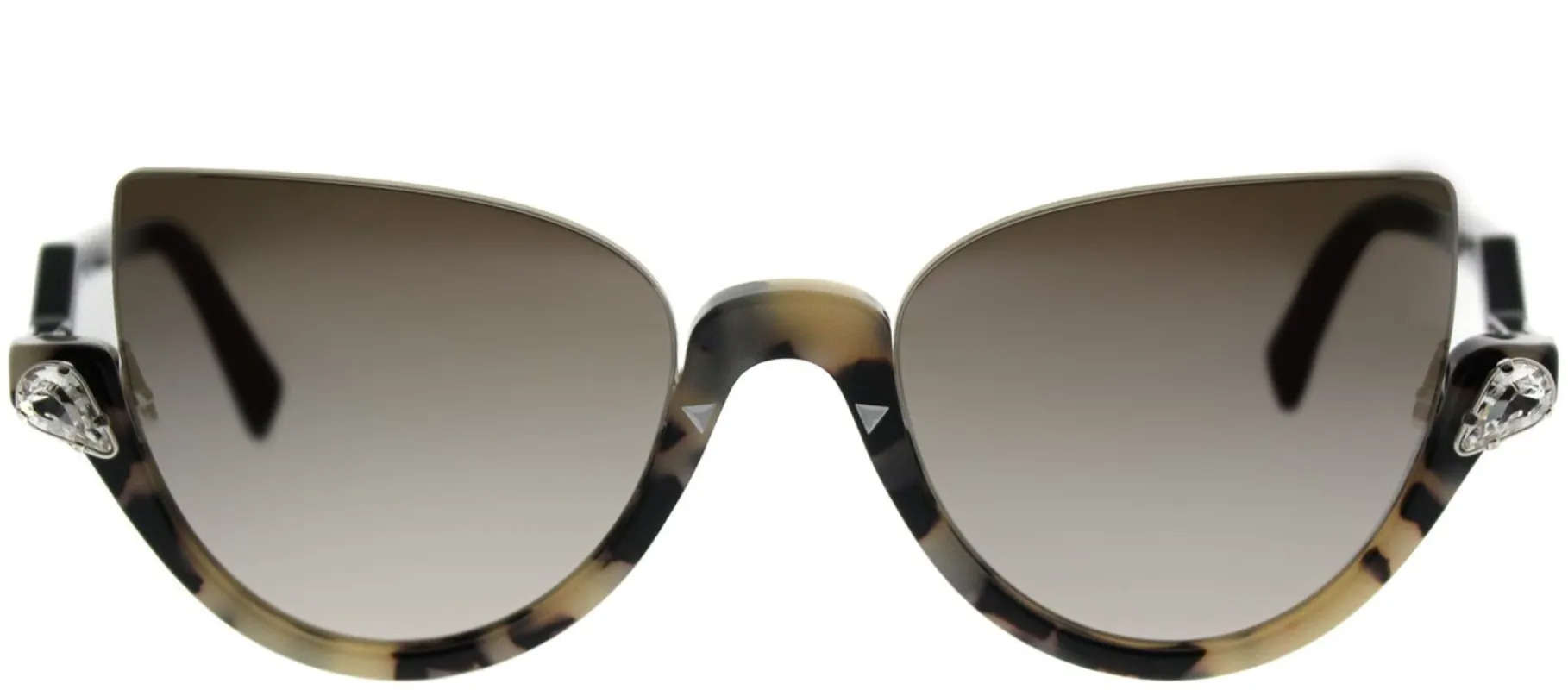 Fendi FF 0138 N76 Cat-Eye Plastic Tortoise/ Havana Sunglasses with Brown Mirror Gradient Lens sold by Gaffos