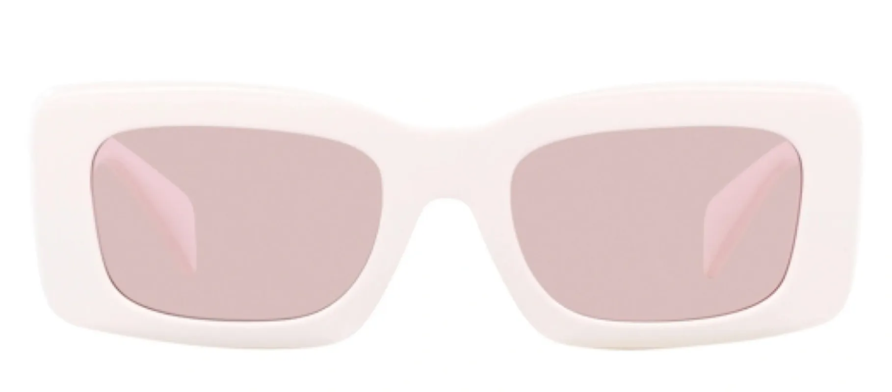 Versace VE 4444U 314/5 Rectangular Plastic White Sunglasses with Pink Lens sold by Gaffos