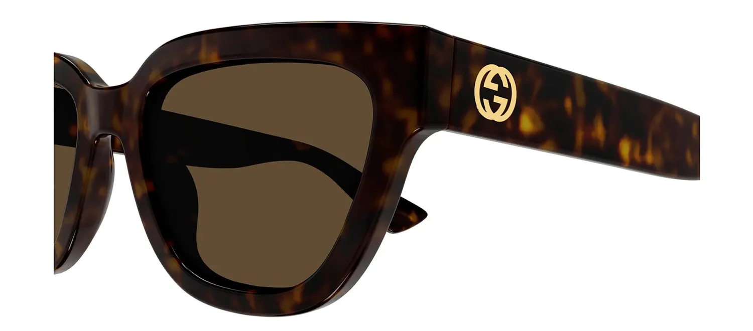 Gucci GG 1578S 002 Cat-Eye Plastic Havana Sunglasses with Brown Lens sold by Gaffos product image thumbnail 3