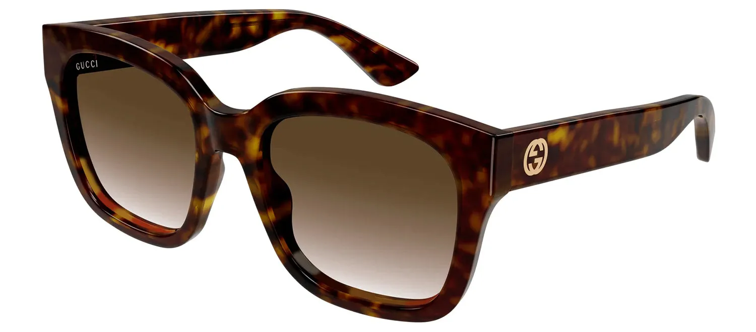 Gucci GG 1338S 003 Square Plastic Havana Sunglasses with Brown Gradient Lens sold by Gaffos product image thumbnail 2