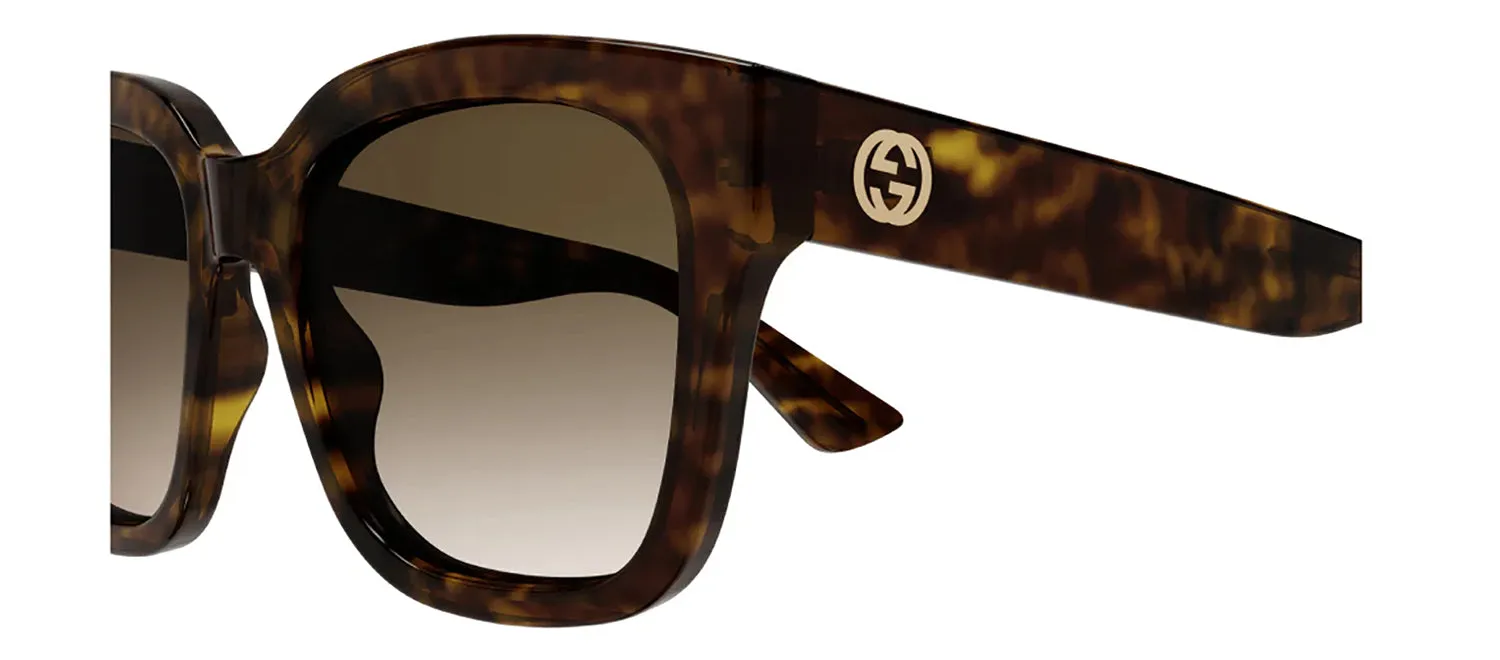 Gucci GG 1338S 003 Square Plastic Havana Sunglasses with Brown Gradient Lens sold by Gaffos product image thumbnail 3