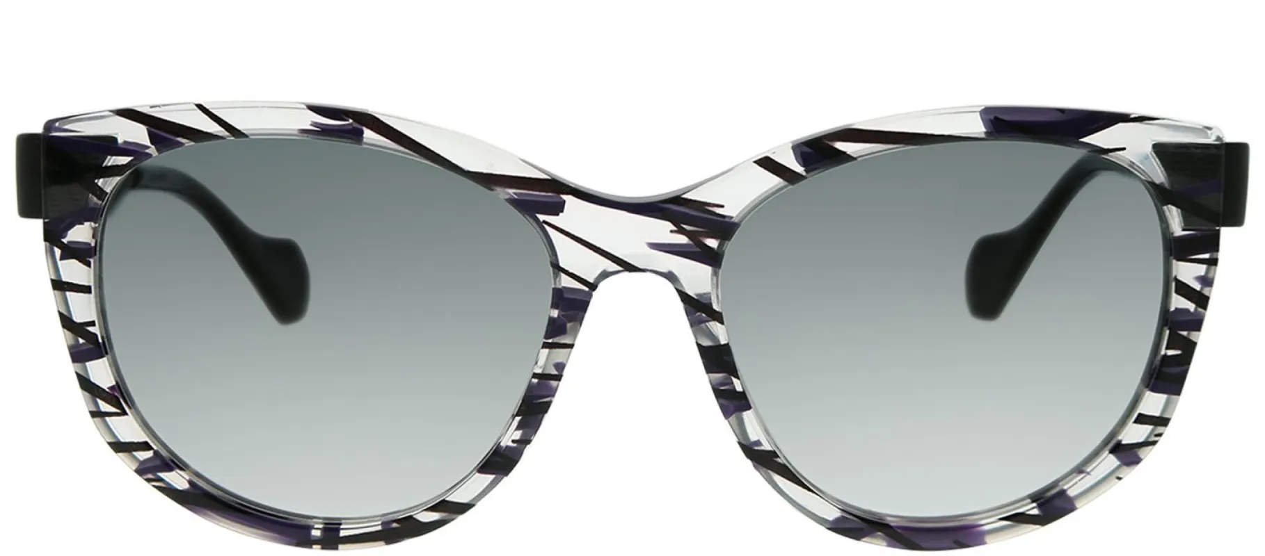 Fendi FF 0181 VDY VK Cat-Eye Plastic Clear Sunglasses with Grey Gradient Lens sold by Gaffos