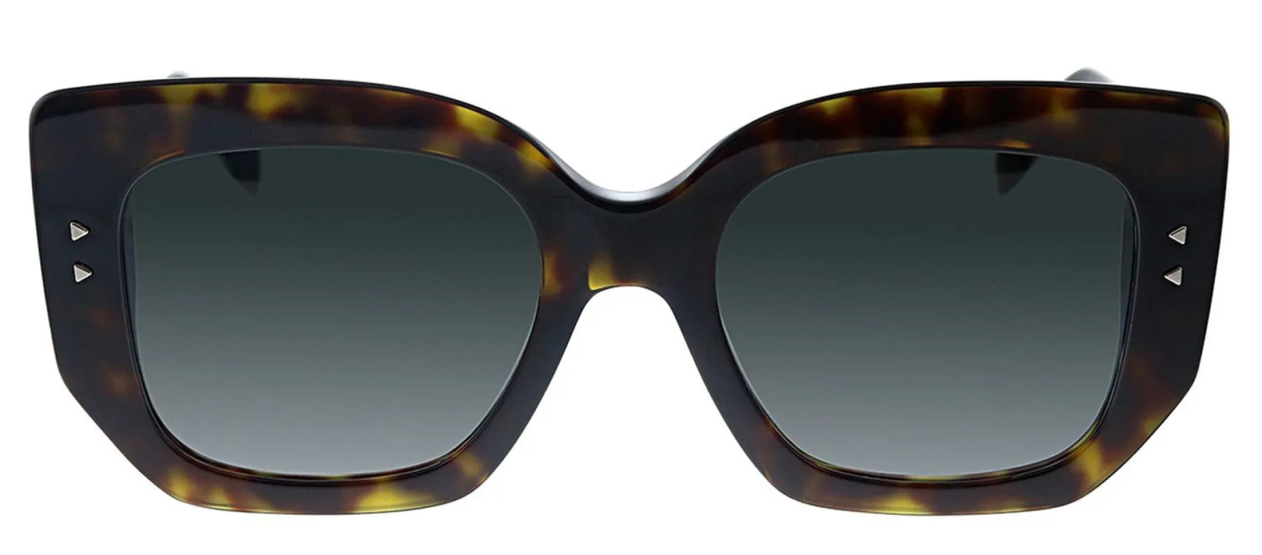 Fendi FF 0267 086 Geometric Plastic Havana Sunglasses with Grey Gradient Lens sold by Gaffos