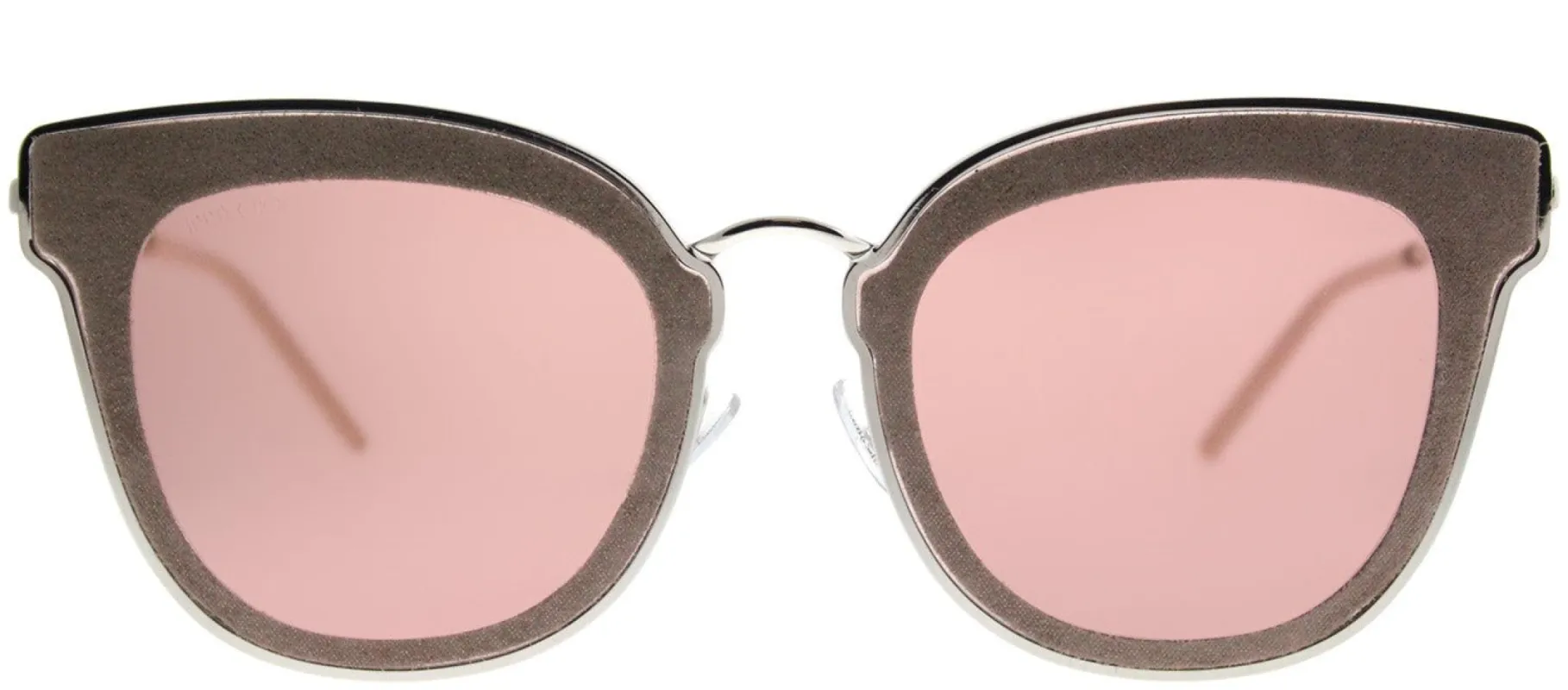 Jimmy Choo JC Nile S0J 2M Cat-Eye Metal Beige Sunglasses with Brown Lens sold by Gaffos