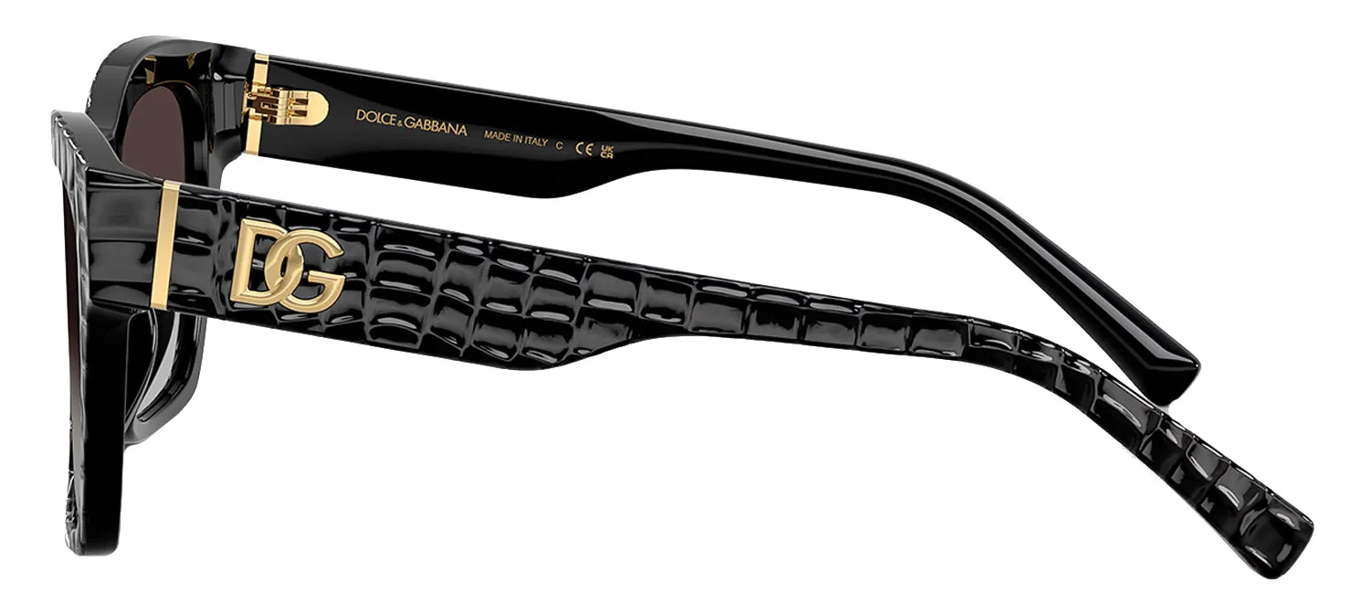 Dolce & Gabbana DG 4512 32888G Square Plastic Black Sunglasses with Grey Gradient Lens sold by Gaffos product image thumbnail 3