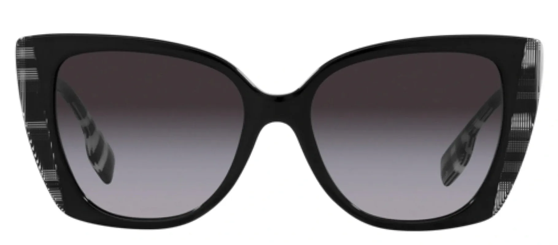 Burberry BE 4393 40518G Cat-Eye Plastic Multicolor Sunglasses with Grey Gradient Lens sold by Gaffos