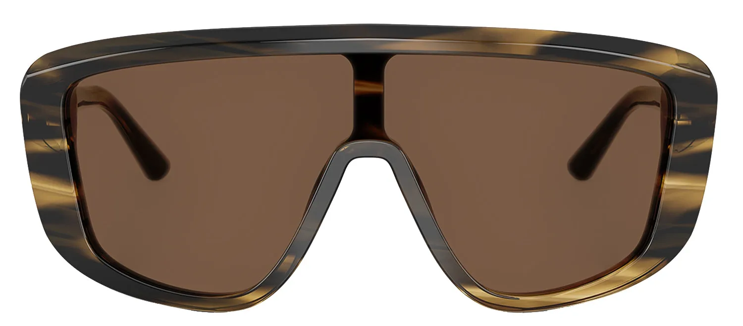 Dolce & Gabbana DG 4520 306373 Shield Plastic Brown Sunglasses with Brown Lens sold by Gaffos