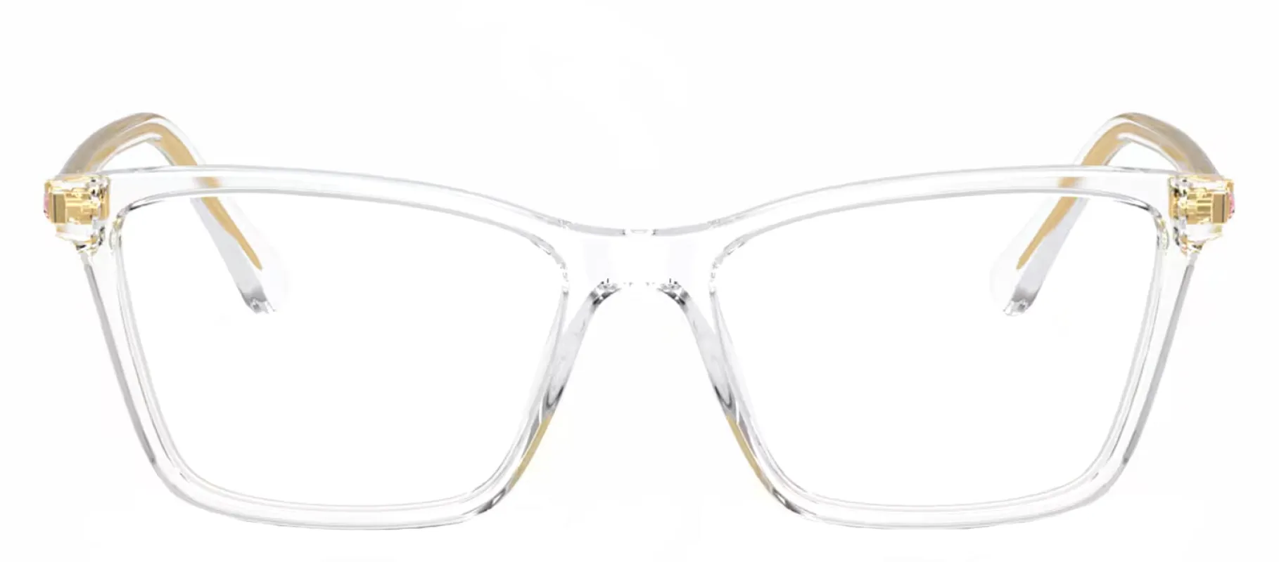 Swarovski SK 2015 1027 Rectangle Plastic Clear Eyeglasses with Logo Stamped Demo Lenses sold by Gaffos