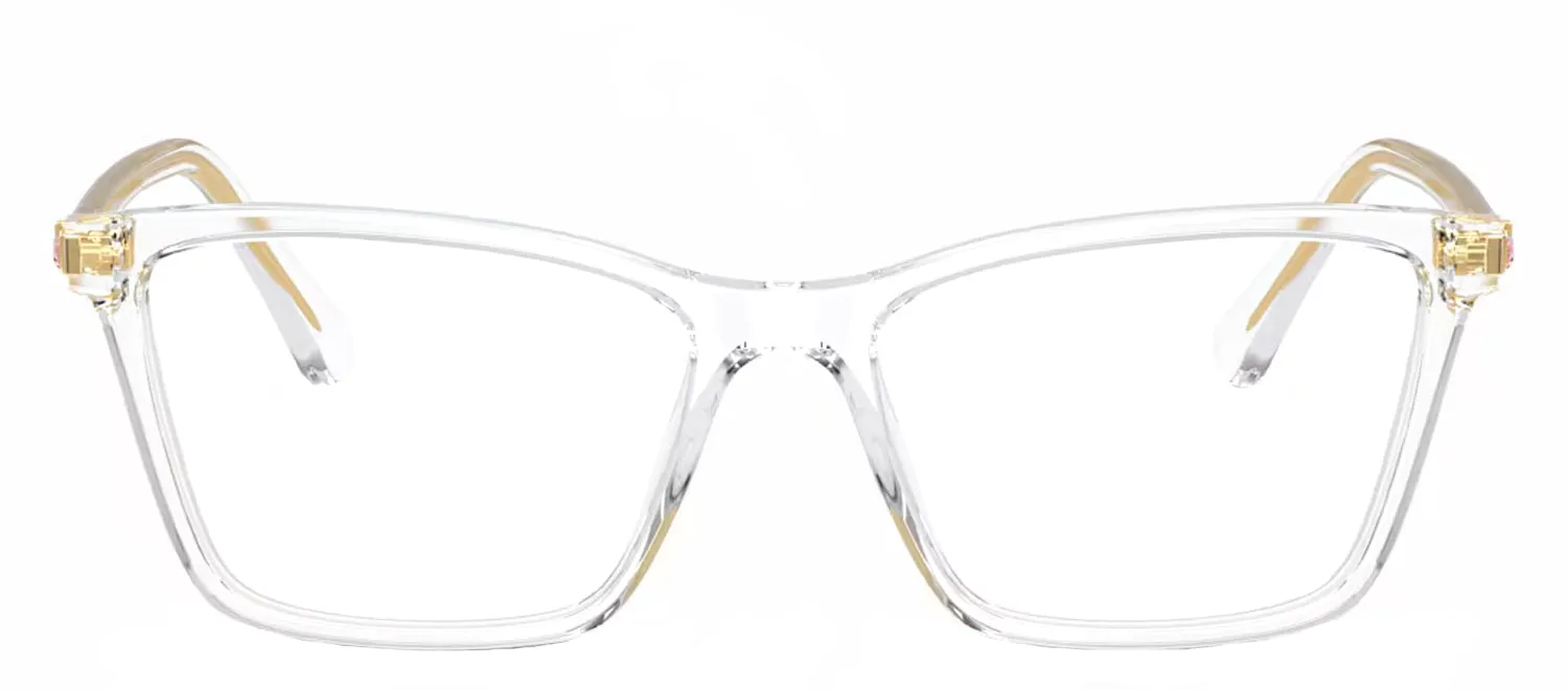 Swarovski SK 2015 1027 Rectangle Plastic Clear Eyeglasses with Logo Stamped Demo Lenses sold by Gaffos