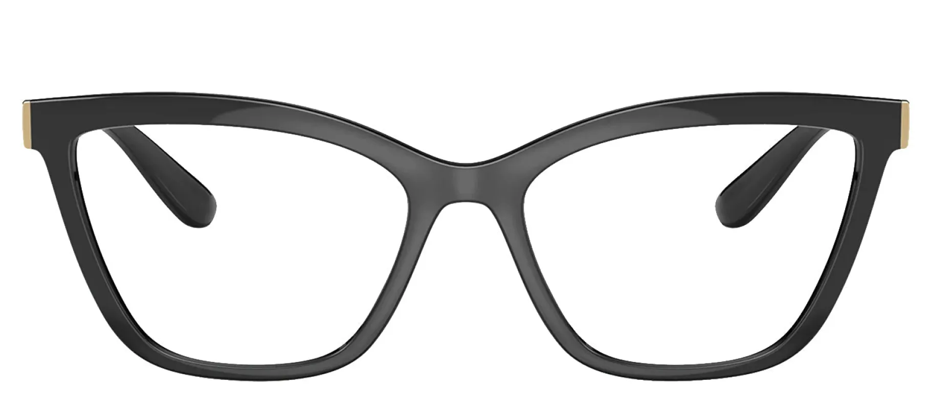 Dolce & Gabbana DG 5076 501 Cat-Eye Plastic Black Eyeglasses with Logo Stamped Demo Lenses sold by Gaffos