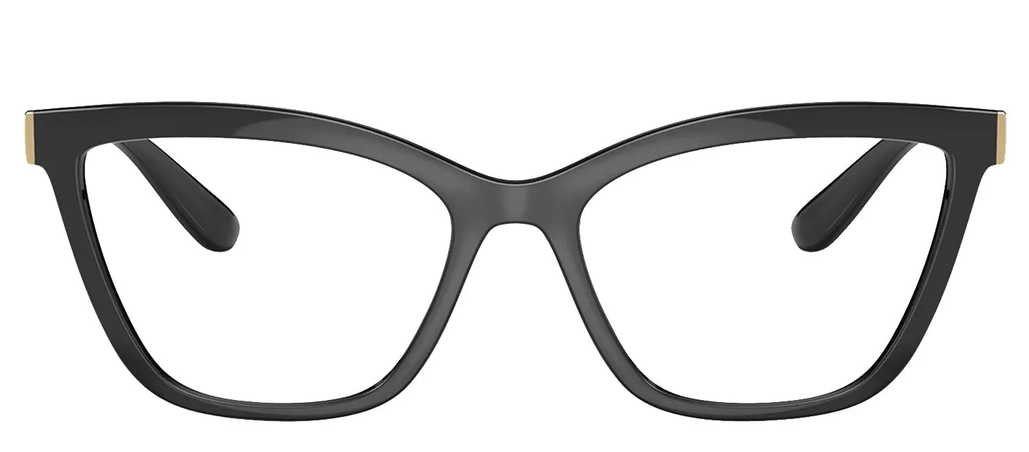Dolce & Gabbana DG 5076 501 Cat-Eye Plastic Black Eyeglasses with Logo Stamped Demo Lenses sold by Gaffos