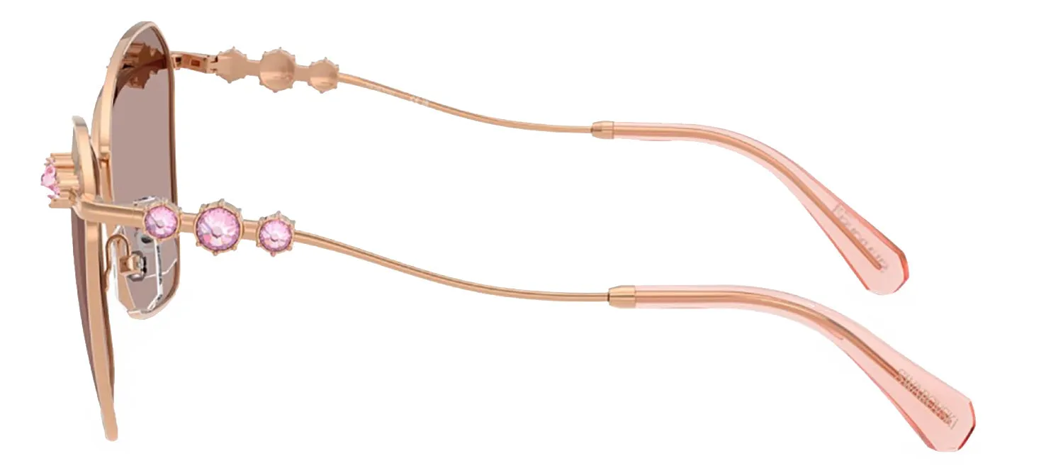 Swarovski SK 7040 401461 Butterfly Metal Gold Sunglasses with Brown Lens sold by Gaffos product image thumbnail 3