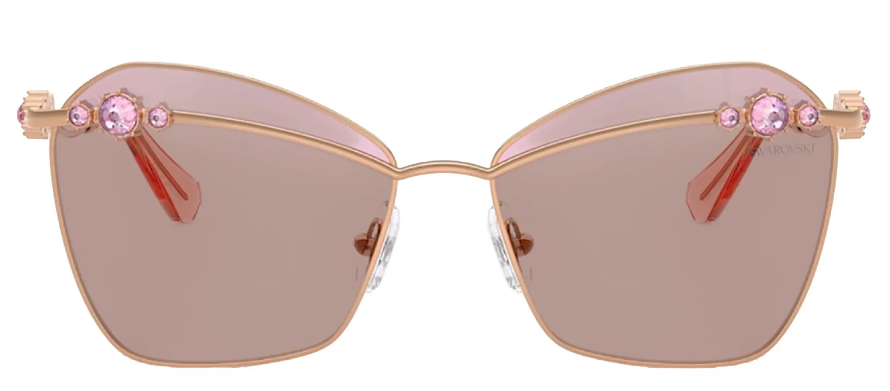 Swarovski SK 7040 401461 Butterfly Metal Gold Sunglasses with Brown Lens sold by Gaffos