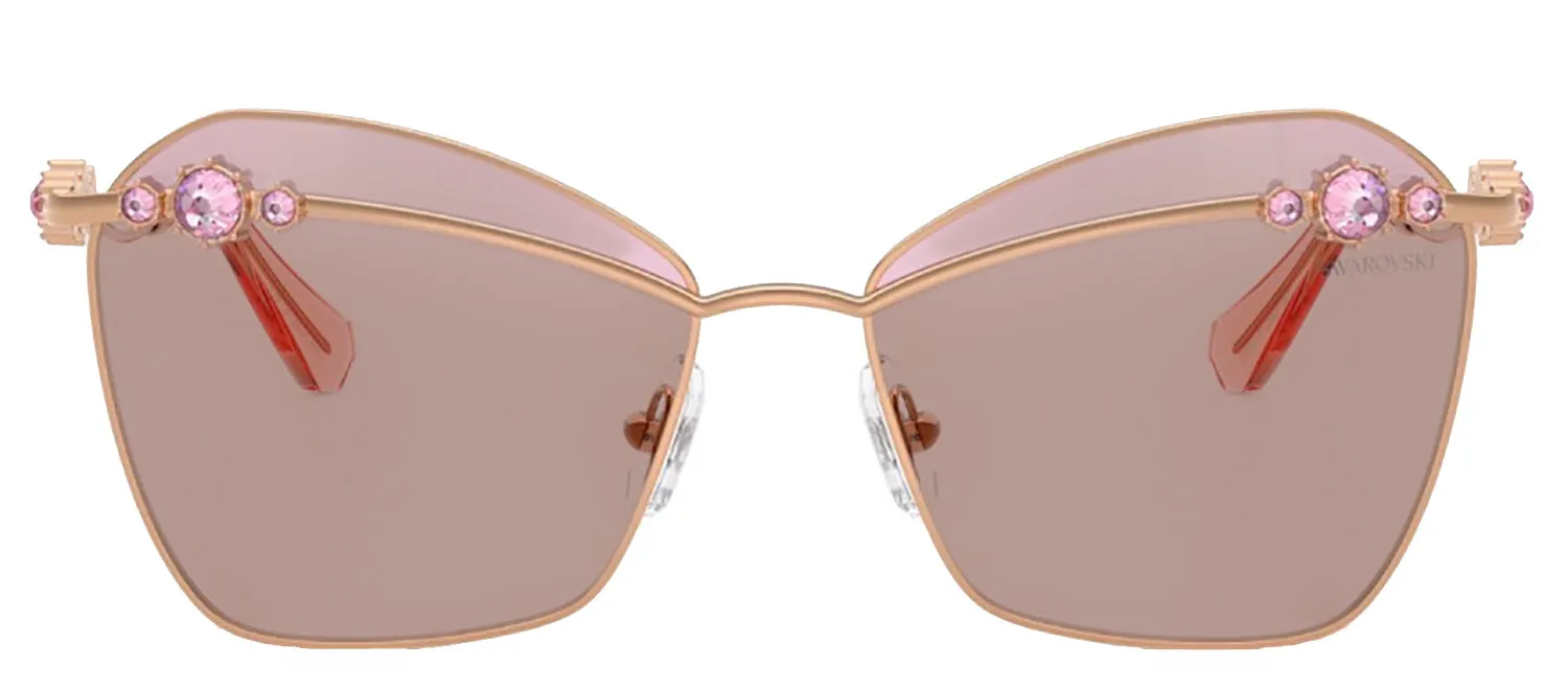 Swarovski SK 7040 401461 Butterfly Metal Gold Sunglasses with Brown Lens sold by Gaffos