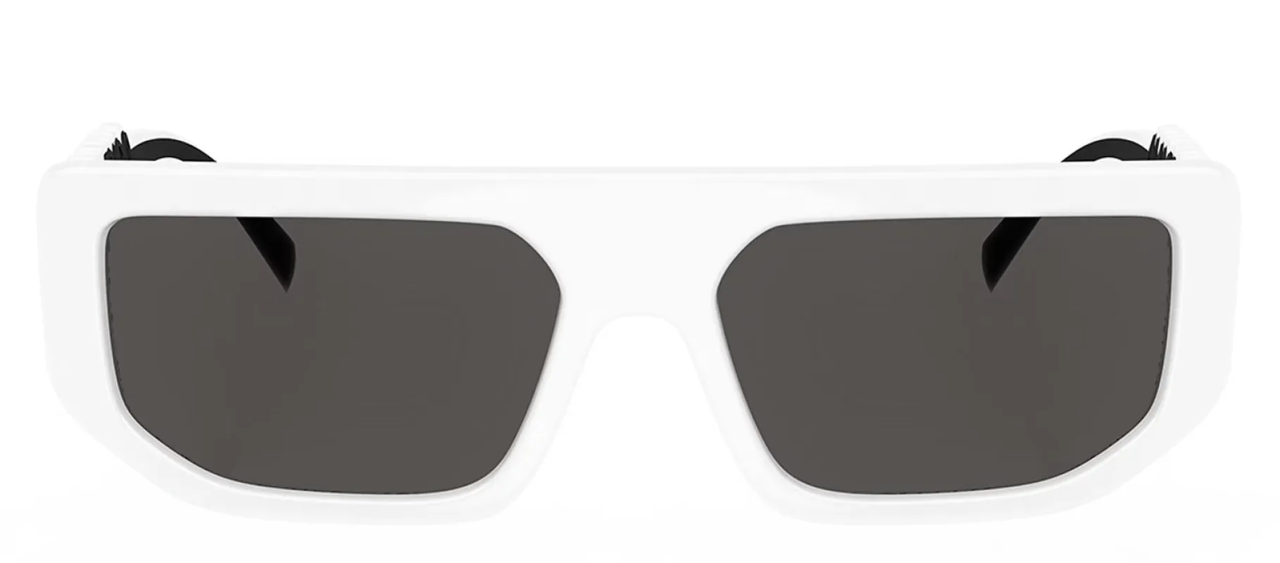 Dolce & Gabbana DG 6203 331287 Rectangle Plastic White Sunglasses with Grey Lens sold by Gaffos
