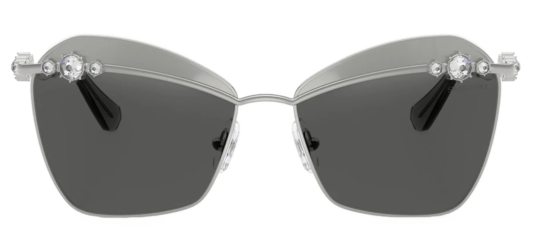 Swarovski SK 7040 4001AL Butterfly Metal Silver Sunglasses with Grey Lens sold by Gaffos